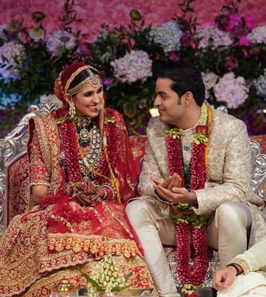 Shloka Mehta and Akash Ambani