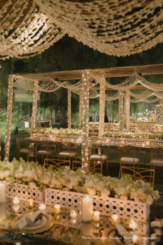 Indian wedding floral decor