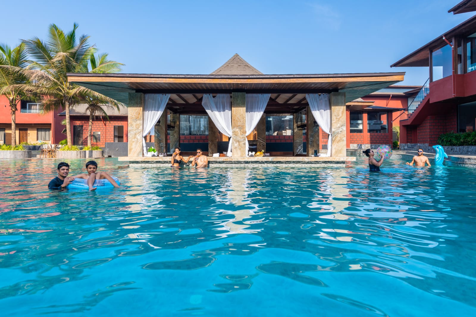 Pool side area at Saya Grand Resort