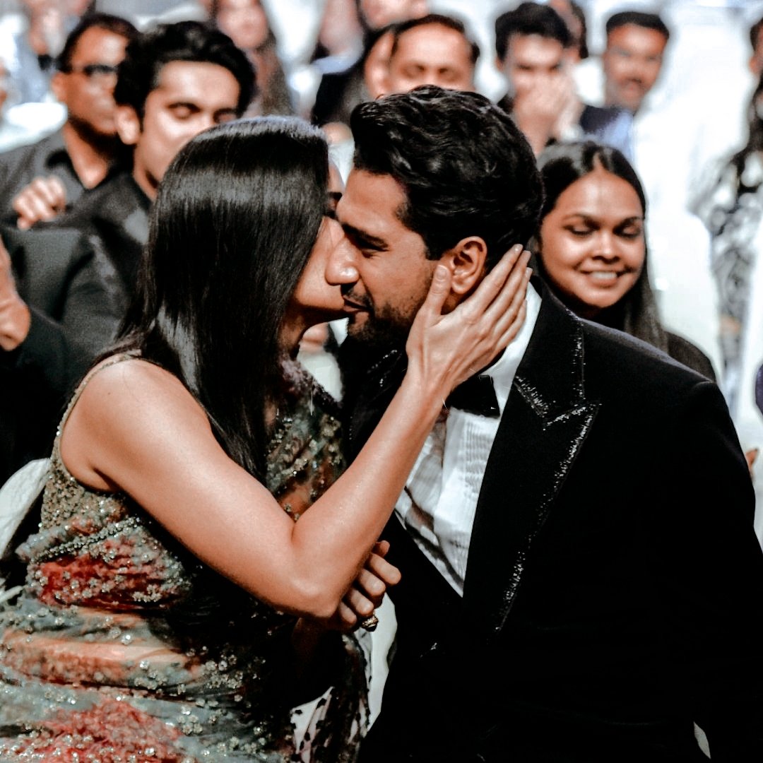 Katrina Kaif And Vicky Kaushal Twin In Yellow At Ganpati Celebration