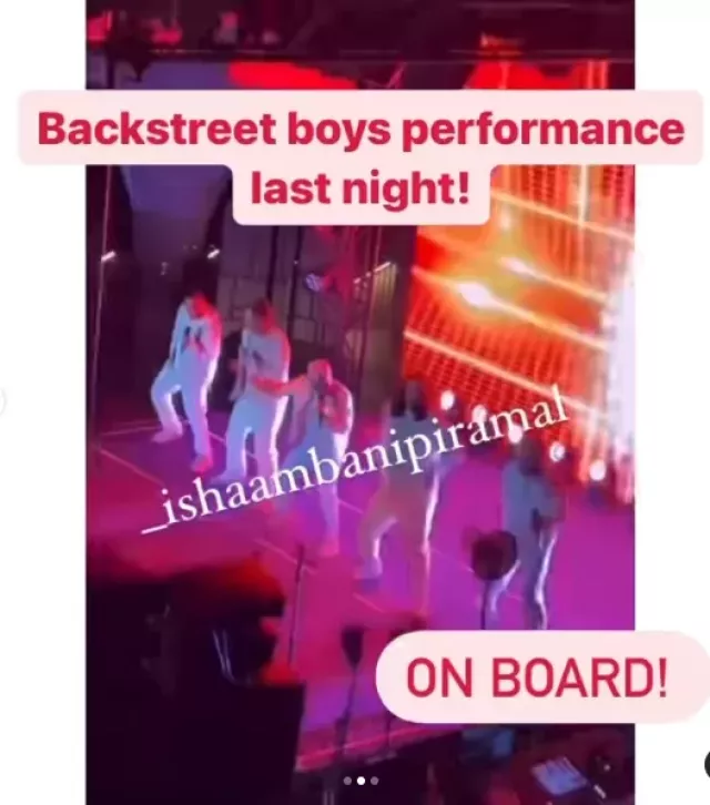 Backstreet boys perform at Anant-Radhika pre wedding