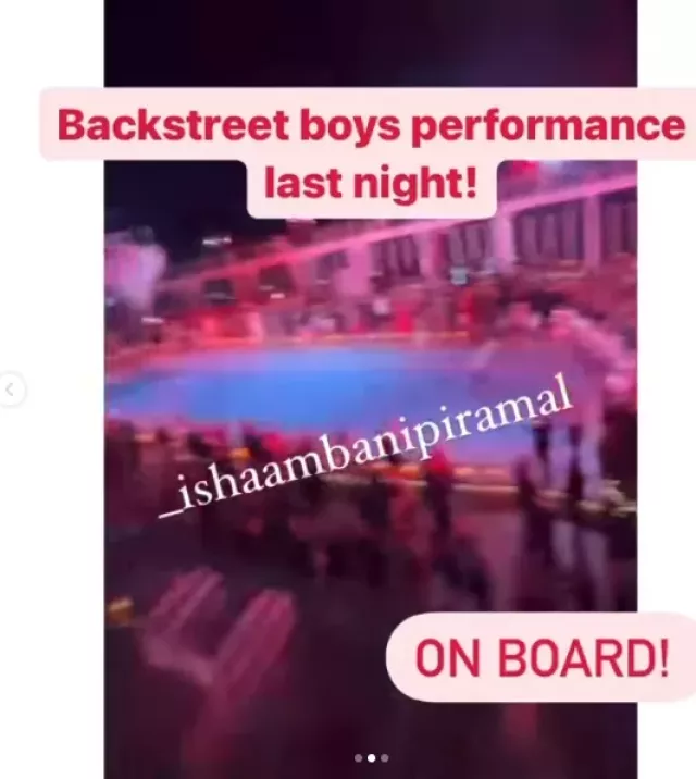 Backstreet boys perform at Anant-Radhika pre wedding
