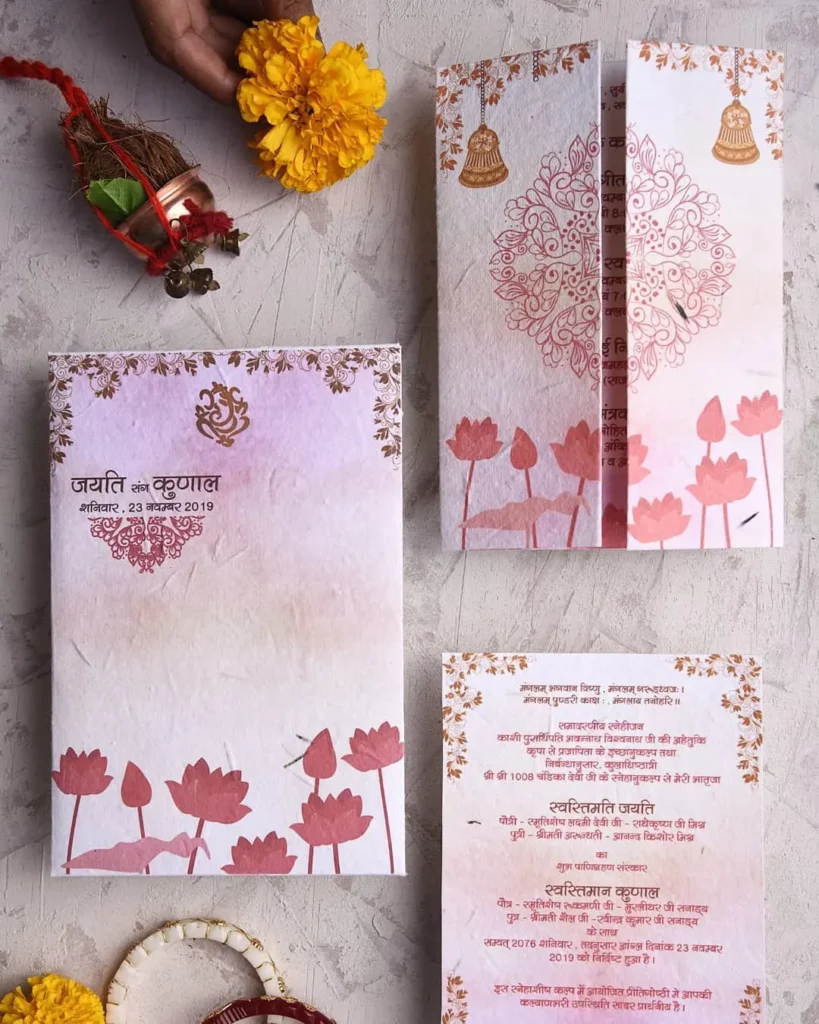 Seed paper invitation for weddings