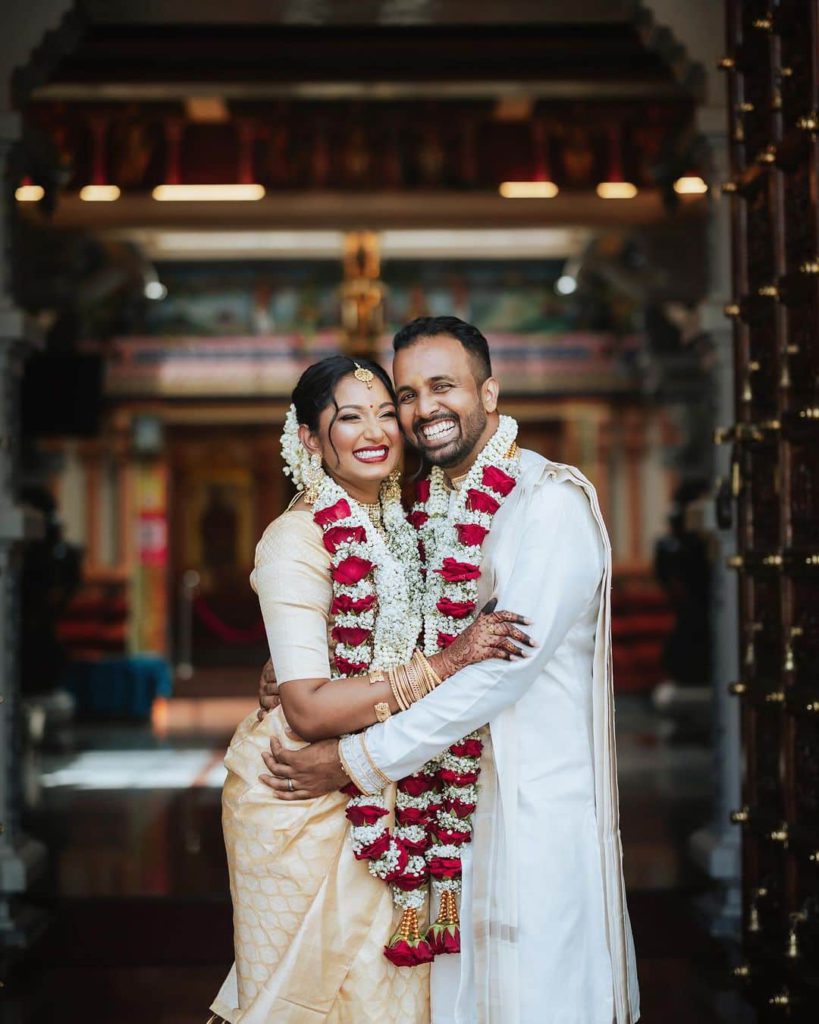 Rose varmala design for South Indian Wedding