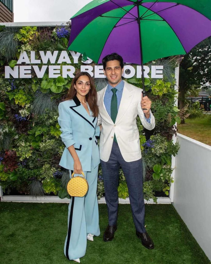 Sid and Kiara at Wimbeldon 2024