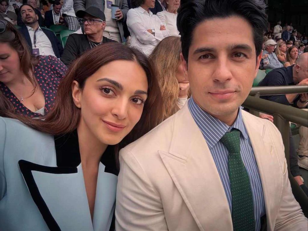 Sidharth Malhotra and Kiara Advani at Wimbeldon 2024