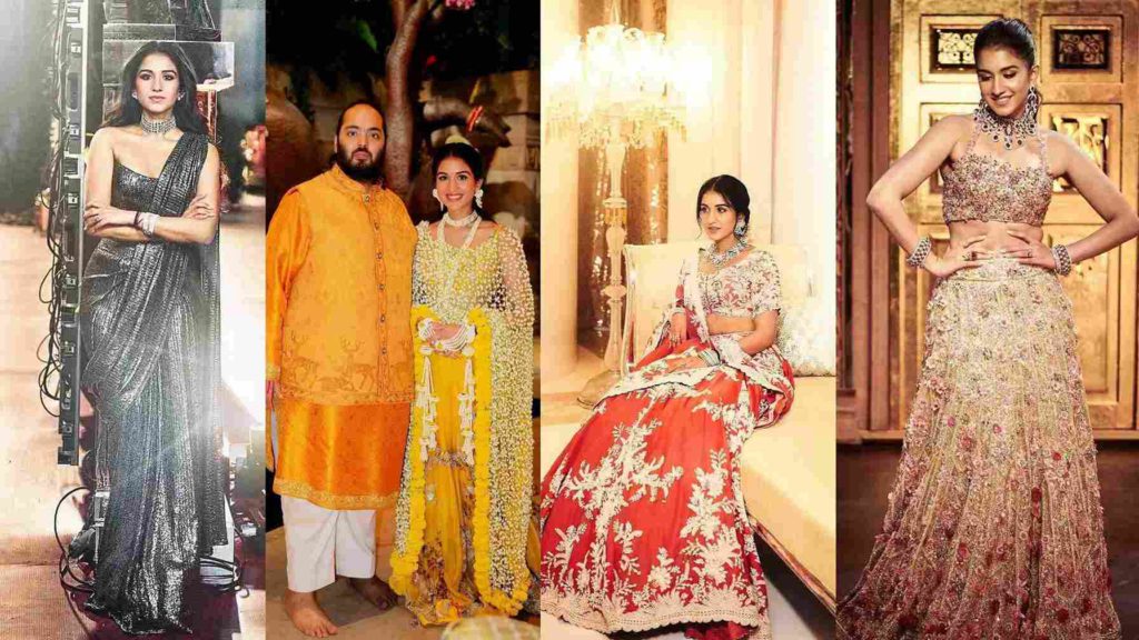 Radhika Merchant's pre wedding looks