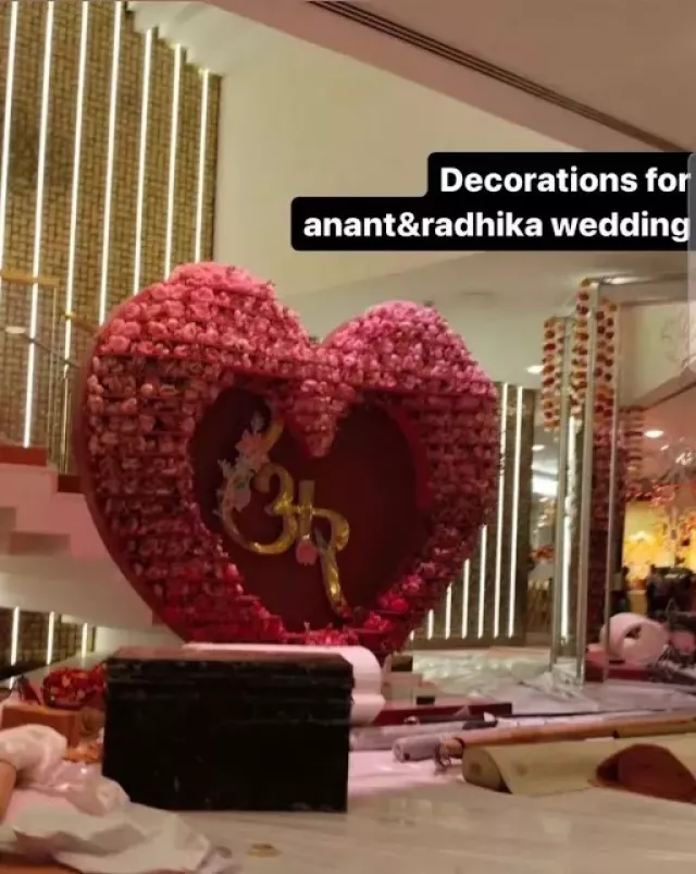 Anant Ambani- Radhika Merchant wedding decor