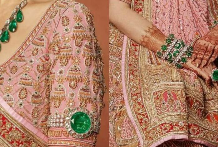 Nita Ambani wearing emerald jewellery