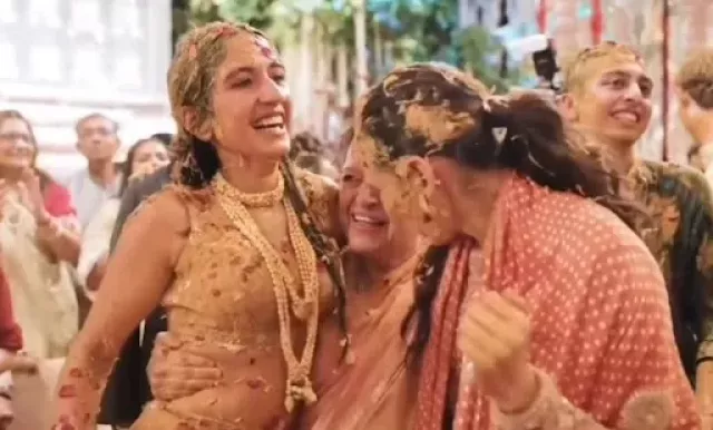 Radhika Merchant at her haldi