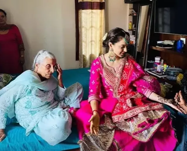 Kangana Ranaut at Cousin's wedding