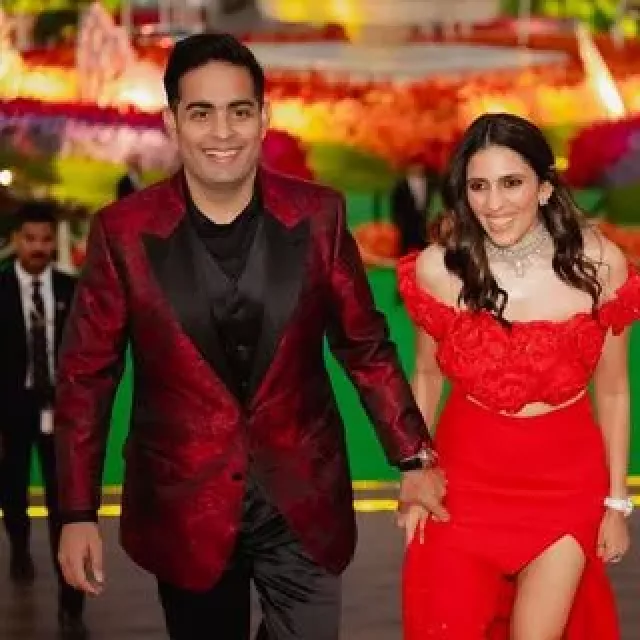 Akash Ambani and Shloka Mehta