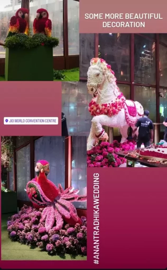 Anant Ambani- Radhika Merchant wedding decor