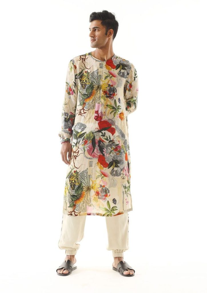 Floral theme kurta